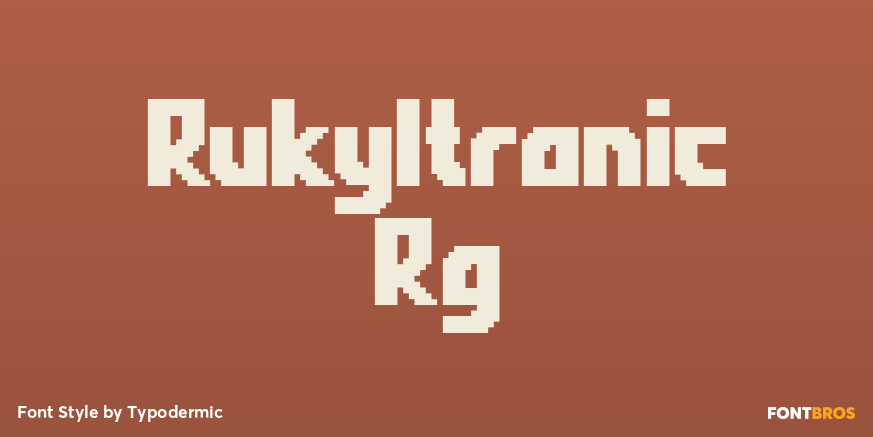 Rukyltronic Rg Font Poster #1