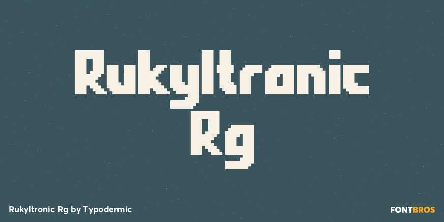 Rukyltronic Rg Font Poster #1