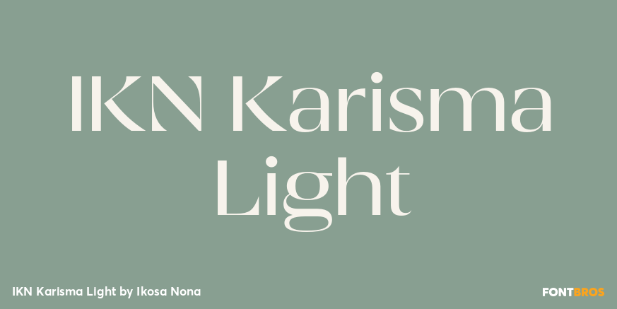 IKN Karisma Light Font Poster