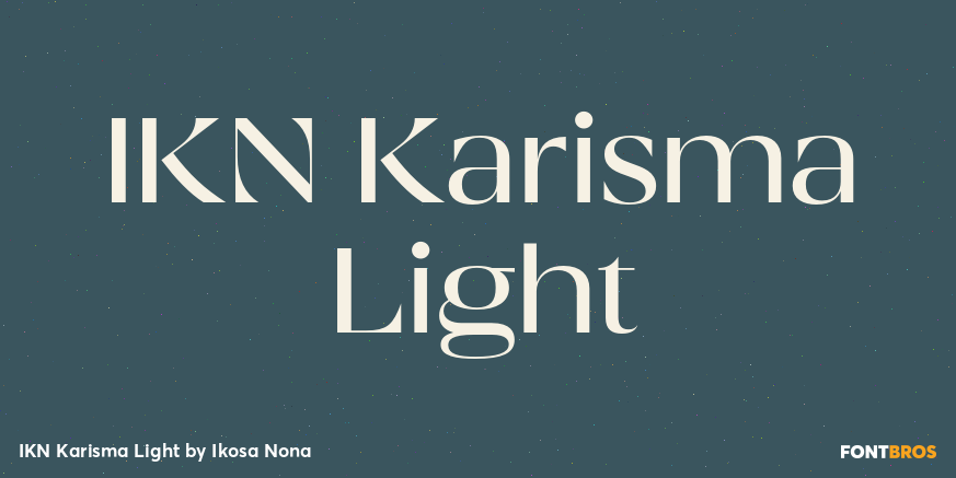 IKN Karisma Light Font Poster
