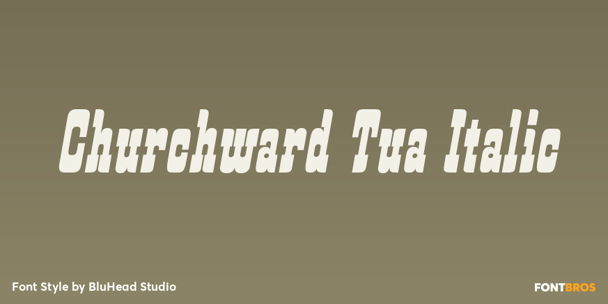 Churchward Tua Italic Poster