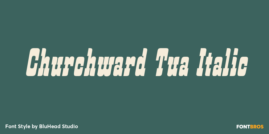 Churchward Tua Italic Poster