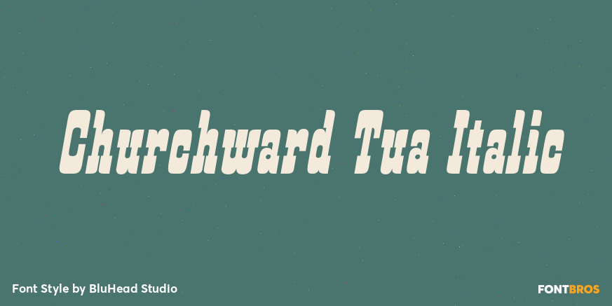 Churchward Tua Italic Poster