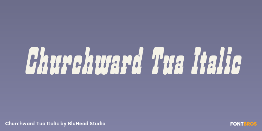 Churchward Tua Italic Poster