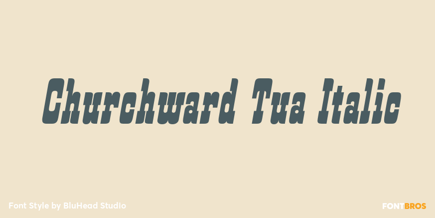 Churchward Tua Italic Poster