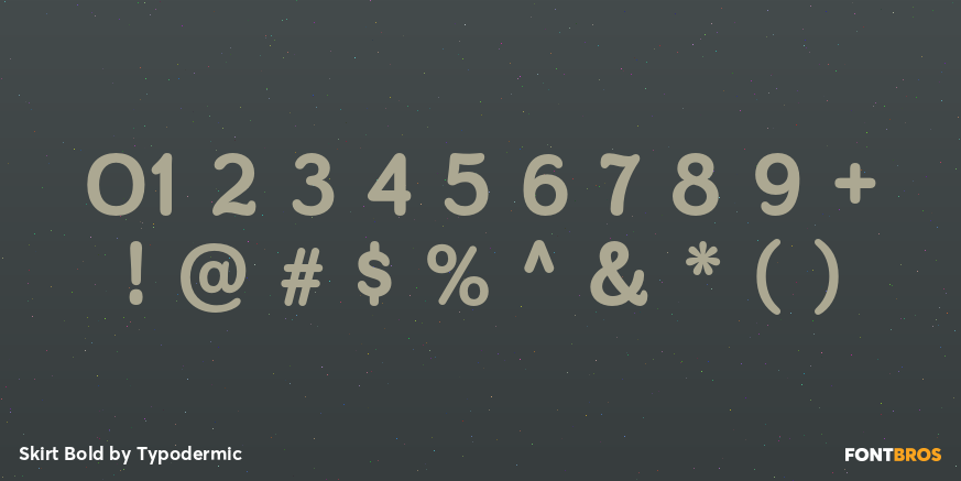 Skirt Bold Font Poster #4