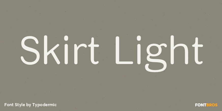 Skirt Light Font Poster #1