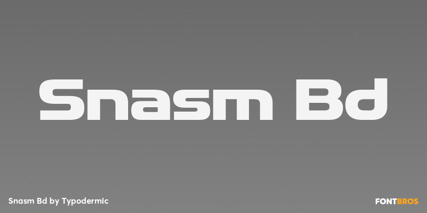 Snasm Bd Font Poster #1