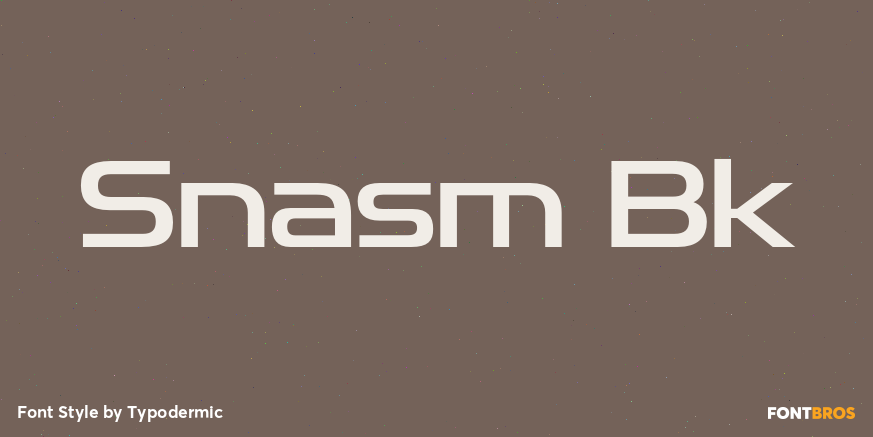 Snasm Bk Font Poster #1