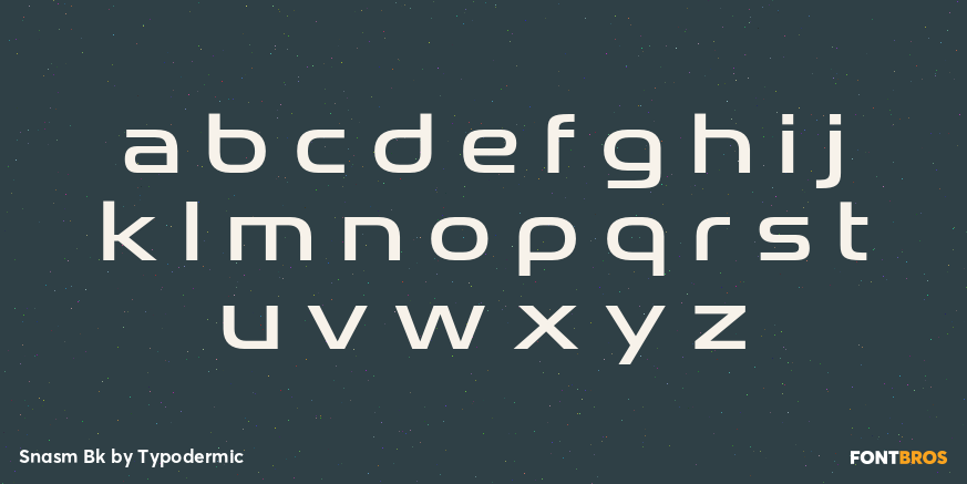 Snasm Bk Font Poster #3