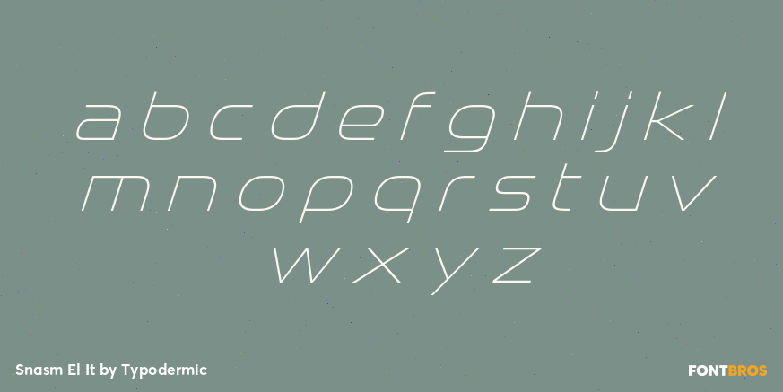 Snasm El It Font Poster #3