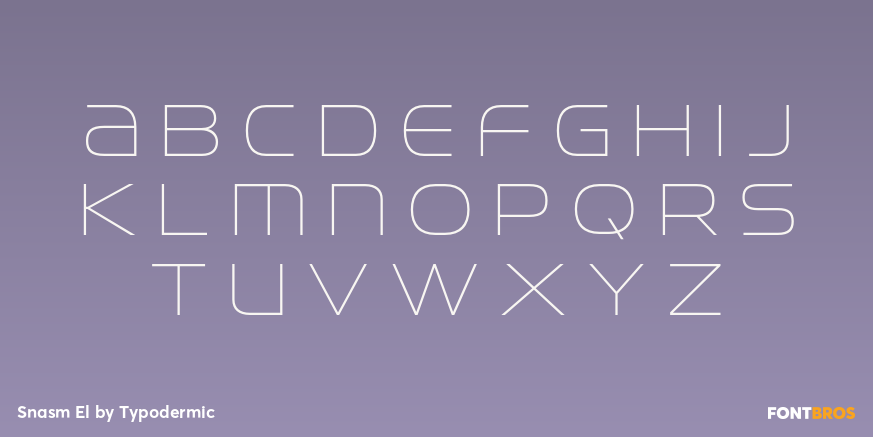 Snasm El Font Poster #2