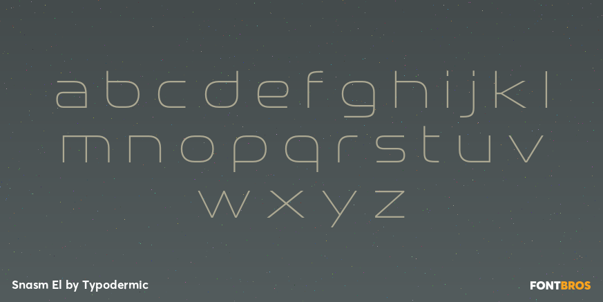 Snasm El Font Poster #3