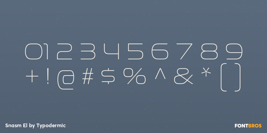 Snasm El Font Poster #4