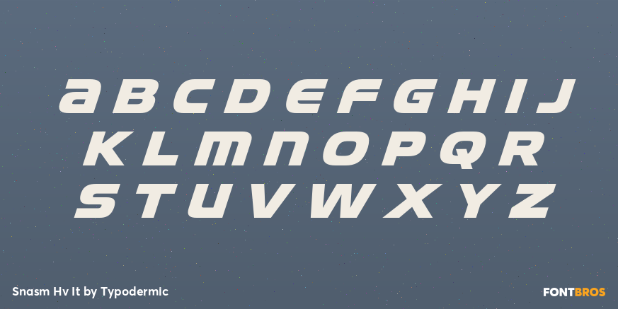 Snasm Hv It Font Poster #2