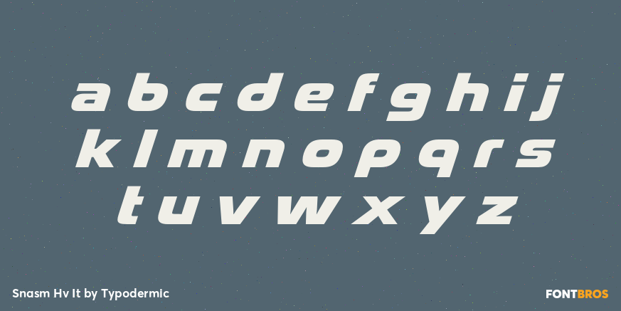 Snasm Hv It Font Poster #3
