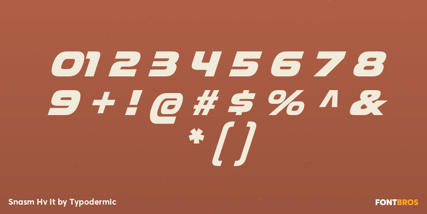Snasm Hv It Font Poster #4