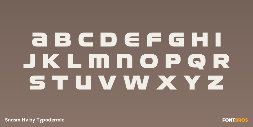 Snasm Hv Font Poster #2