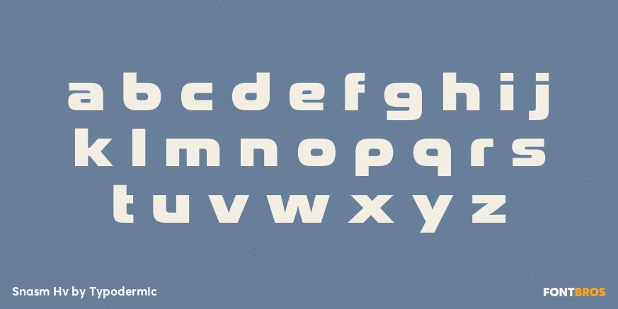 Snasm Hv Font Poster #3