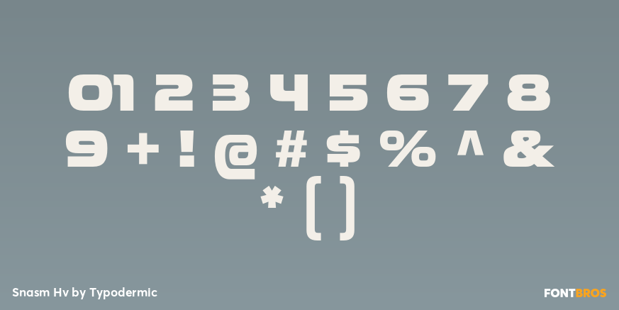 Snasm Hv Font Poster #4