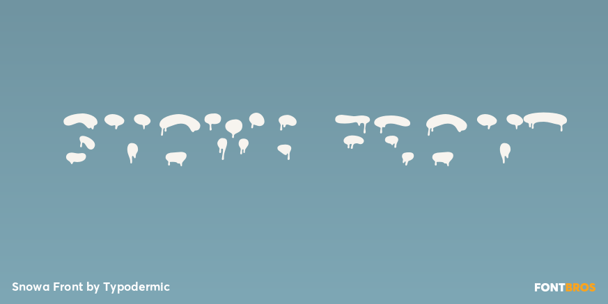 Snowa Front Font Poster #1