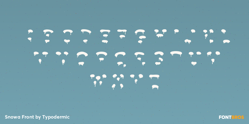 Snowa Front Font Poster #2