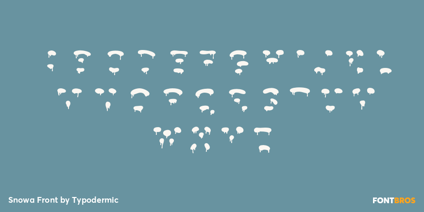 Snowa Front Font Poster #3