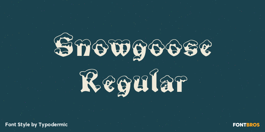 Snowgoose Regular Font Poster #1