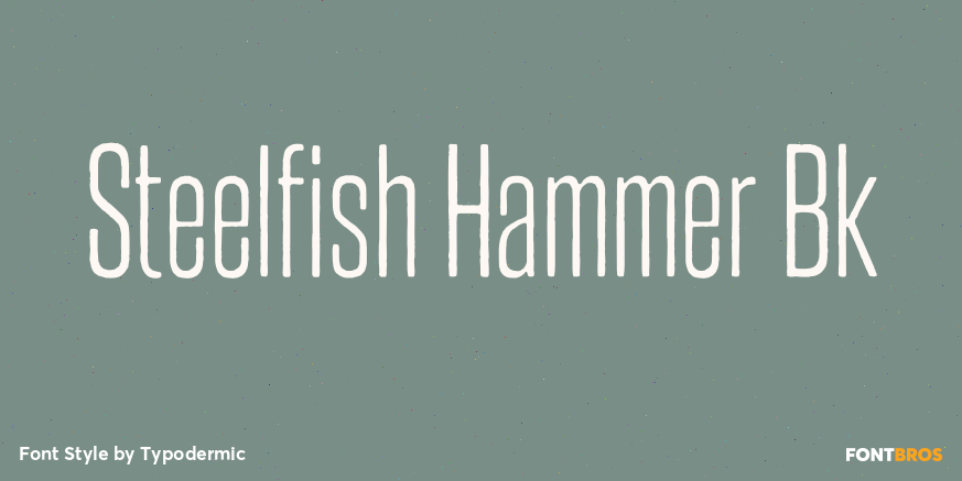 Steelfish Hammer Bk Font Poster #1
