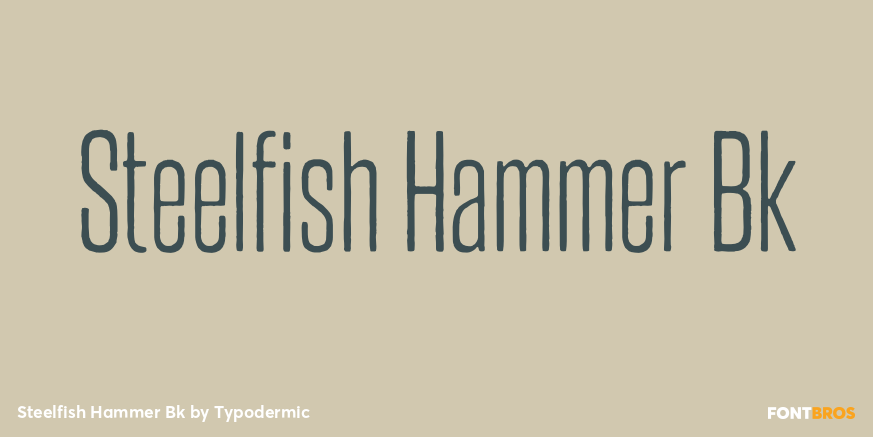 Steelfish Hammer Bk Font Poster #1