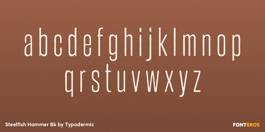Steelfish Hammer Bk Font Poster #1