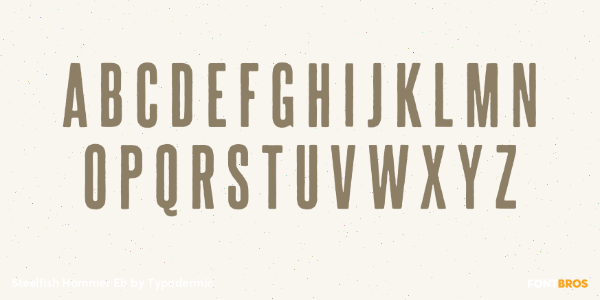 Steelfish Hammer Eb Font Poster #2