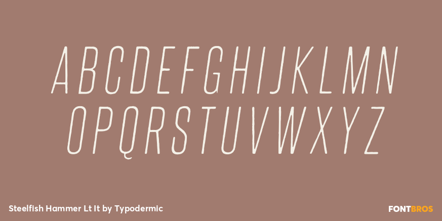 Steelfish Hammer Lt It Font Poster #2