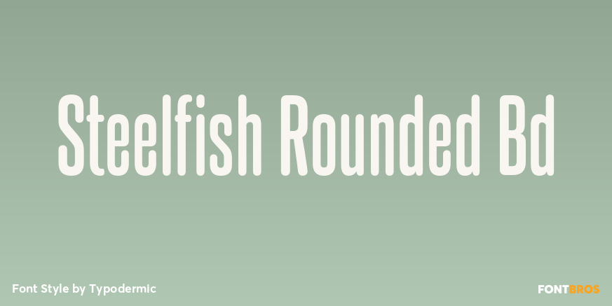 Steelfish Rounded Bd Font Poster #1