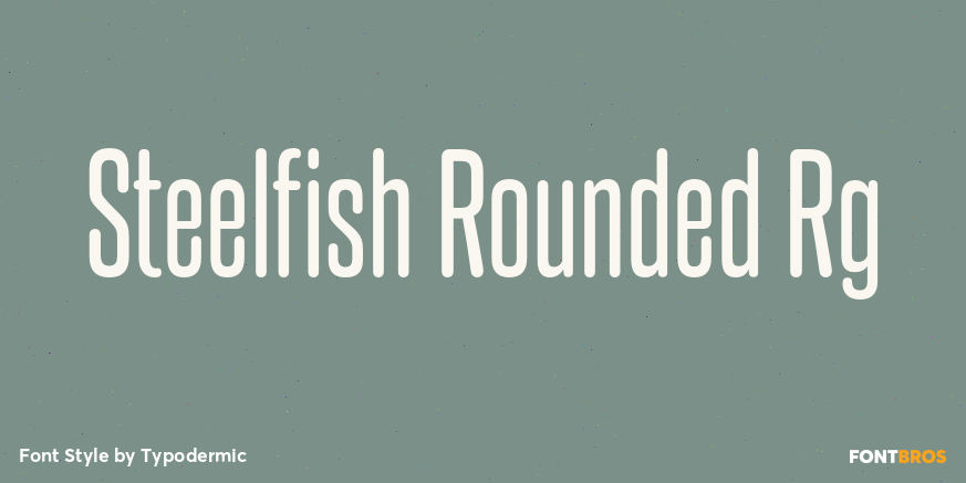 Steelfish Rounded Rg Font Poster #1