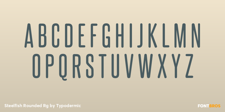 Steelfish Rounded Rg Font Poster #2