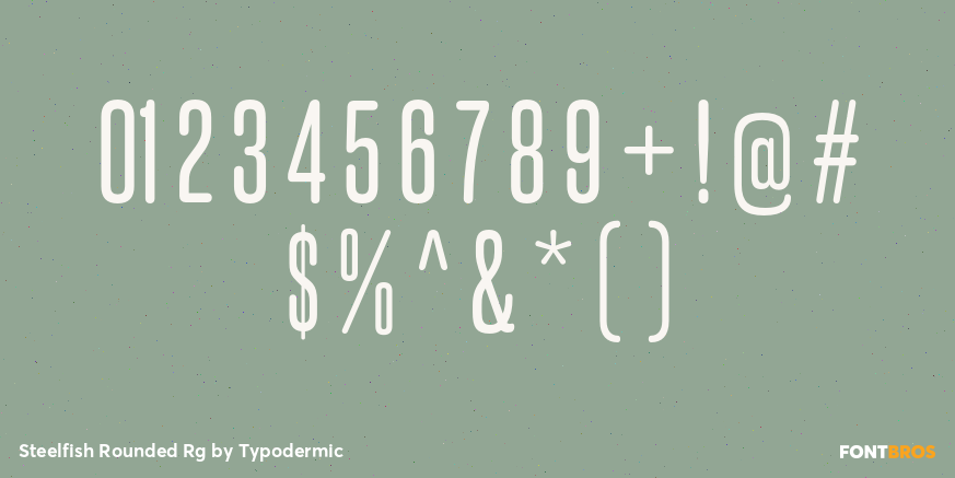 Steelfish Rounded Rg Font Poster #4