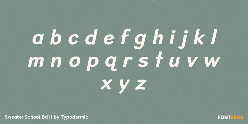 Sweater School Bd It Font Poster #3