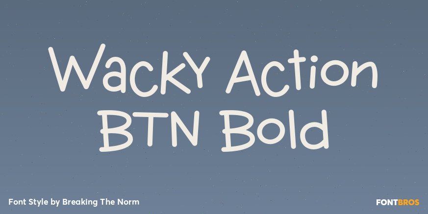Wacky Action BTN Bold Poster