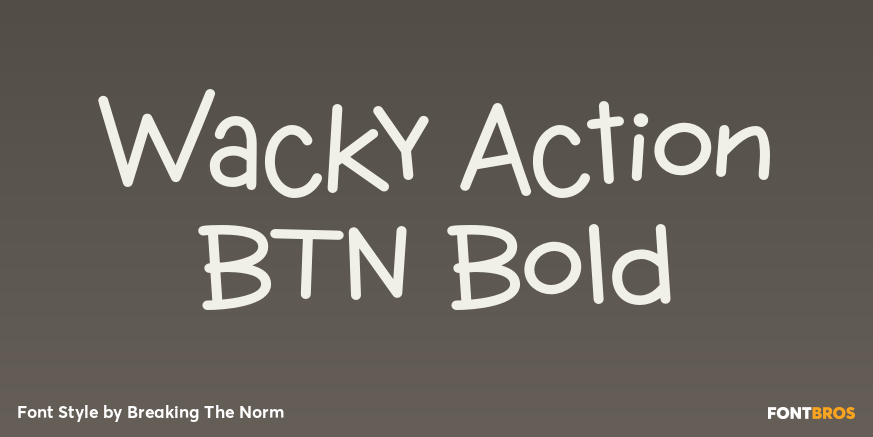 Wacky Action BTN Bold Poster