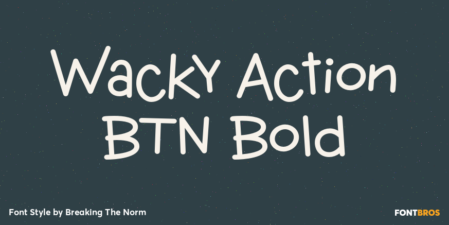 Wacky Action BTN Bold Poster
