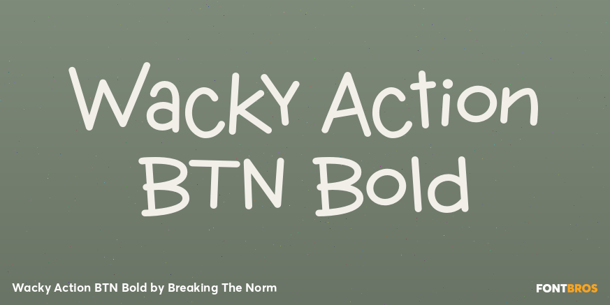 Wacky Action BTN Bold Poster