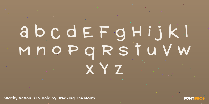 Wacky Action BTN Bold Font Poster #3