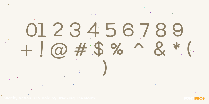 Wacky Action BTN Bold Font Poster #4