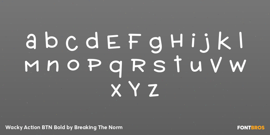 Wacky Action BTN Bold Font Poster #1