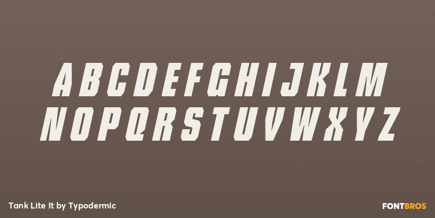 Tank Lite It Font Poster #3