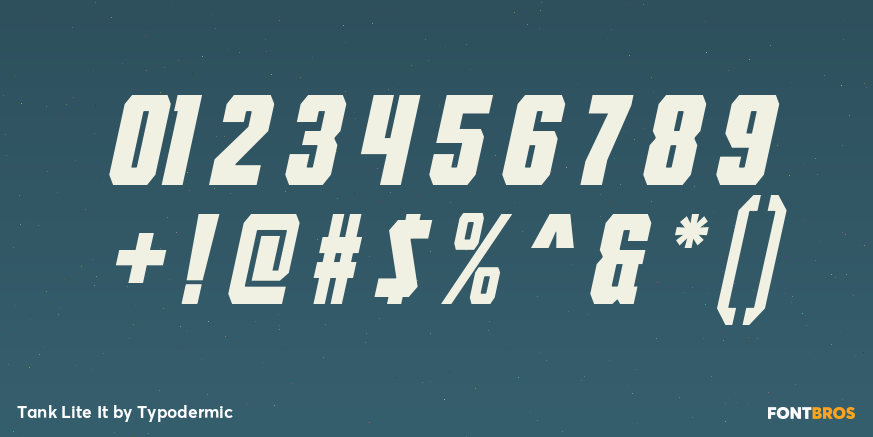 Tank Lite It Font Poster #4