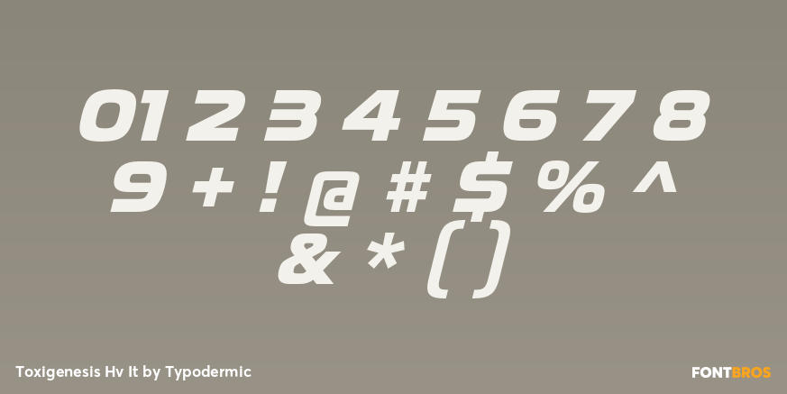 Toxigenesis Hv It Font Poster #1