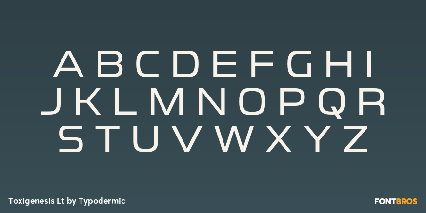 Toxigenesis Lt Font Poster #2