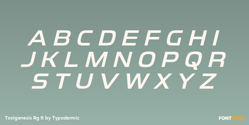 Toxigenesis Rg It Font Poster #2